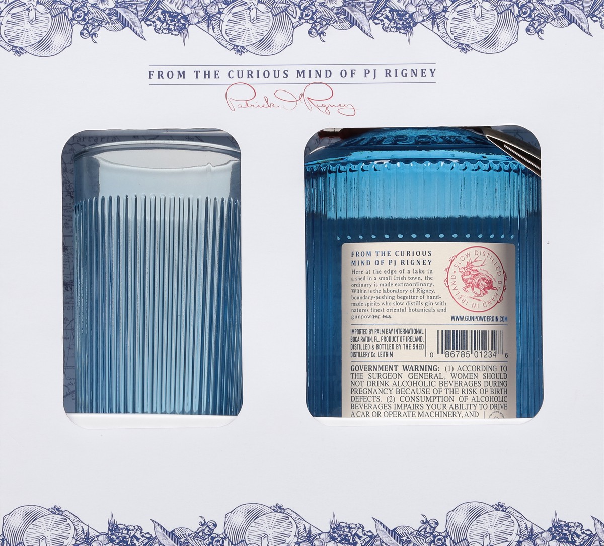 slide 4 of 9, Drumshanbo Irish Gin, Gunpowder, Slow Distilled, Glass, 750 ml