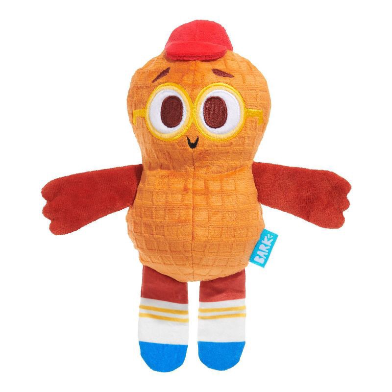slide 1 of 7, BARK Snack Pack Goober B.Nutty Dog Plush Toy, 1 ct