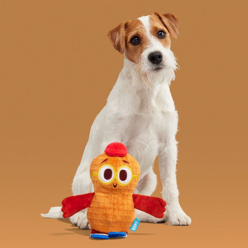 slide 5 of 7, BARK Snack Pack Goober B.Nutty Dog Plush Toy, 1 ct
