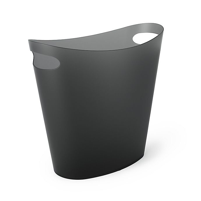 slide 1 of 3, Simply Essential Slim Trash Can - Black, 2 gal