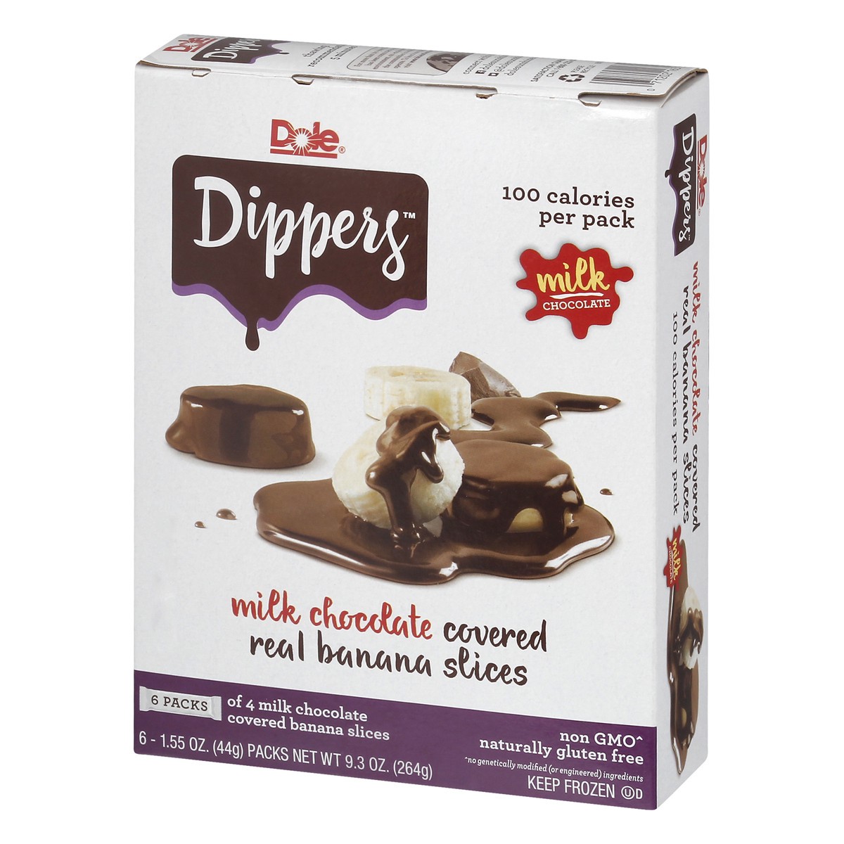 slide 3 of 10, Dole Dippers Milk Chocolate Covered Banana Slices 6-1.55 oz. Packs, 