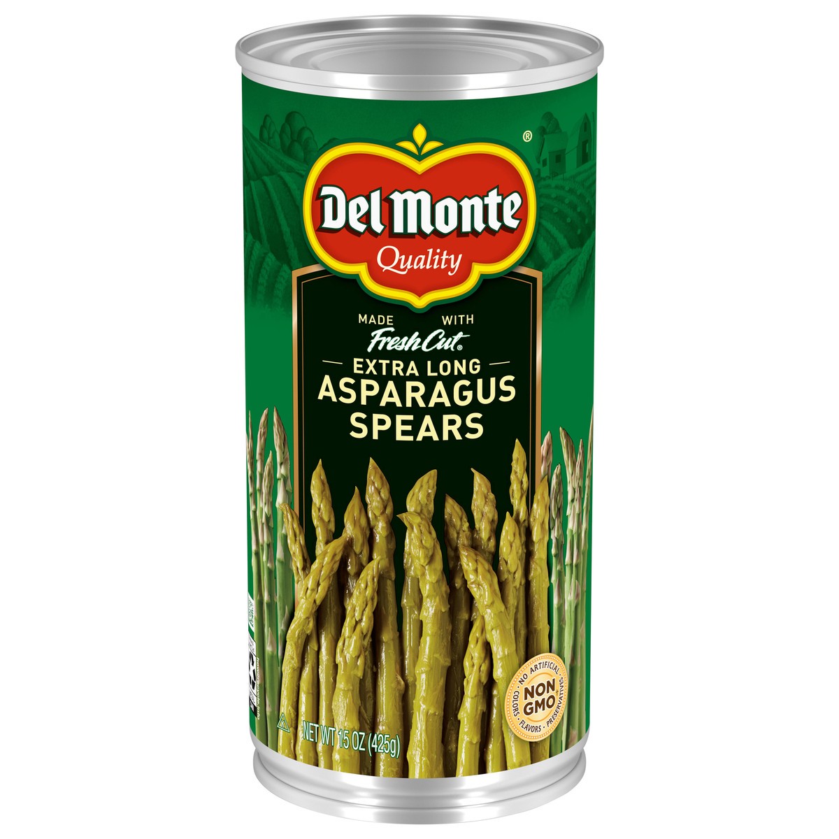 slide 1 of 7, Del Monte Extra Long Asparagus Spears, 15 oz Can, 15 oz