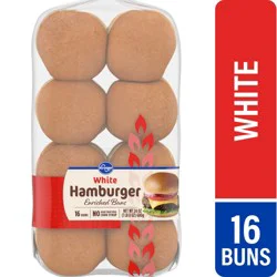 Kroger White Hamburger Enriched Buns