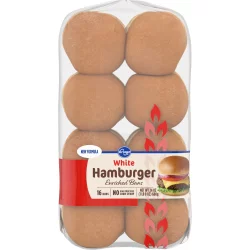 Kroger White Hamburger Enriched Buns