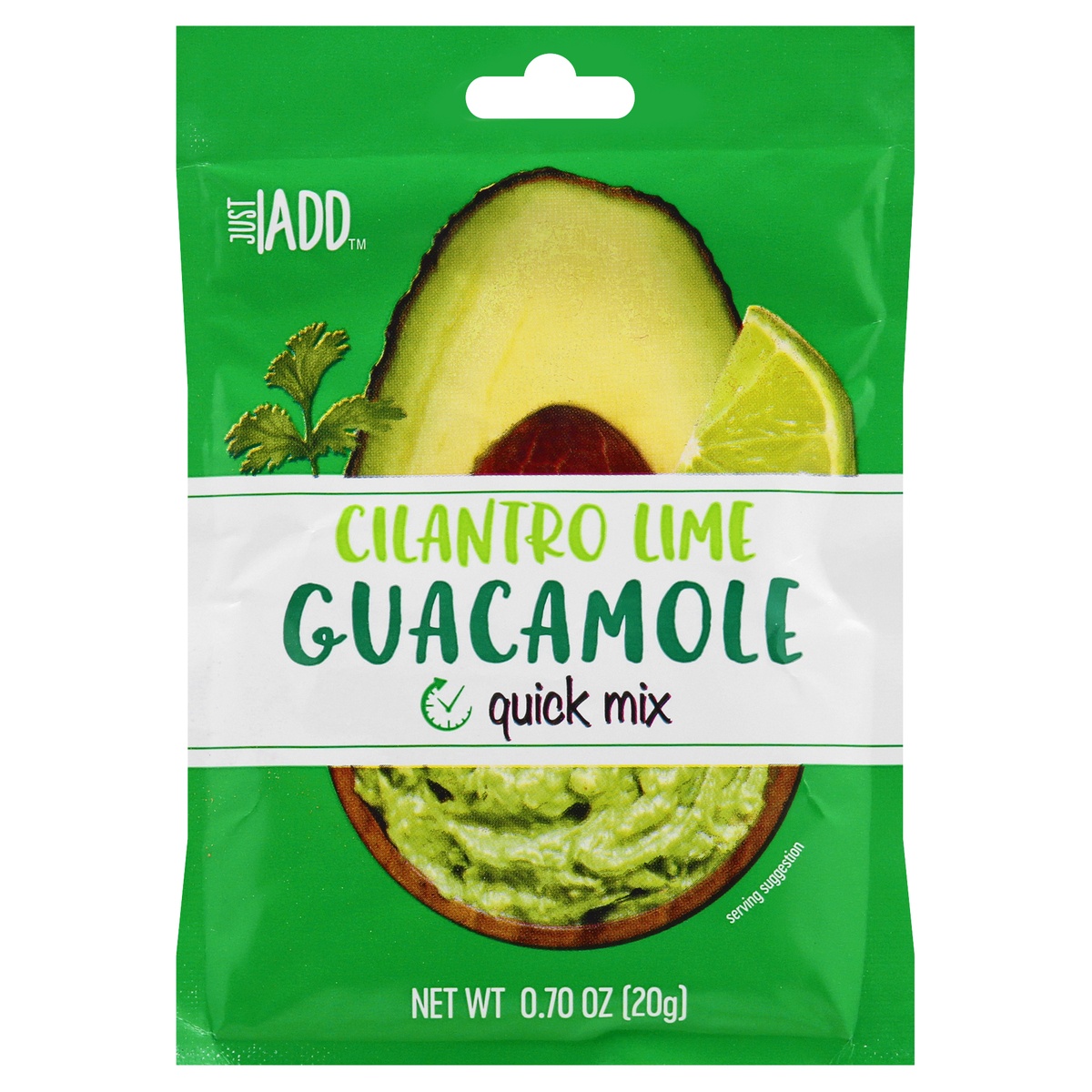 slide 1 of 1, Just Add Cilantro Lime Guacamole Quick Mix, 0.7 oz