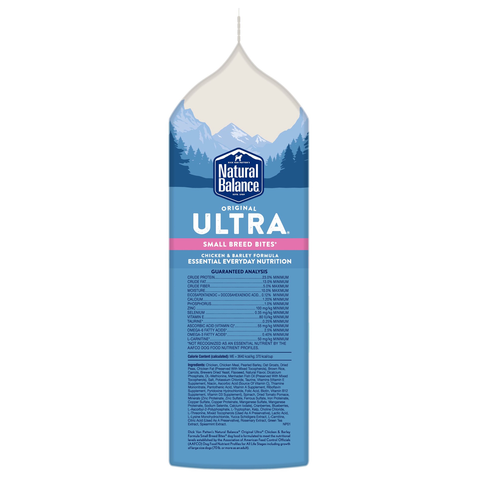 slide 4 of 5, Natural Balance Original Ultra Chicken & Barley Formula Small Breed Bites Dry Dog Food, 4 lb. Bag, 4 lb