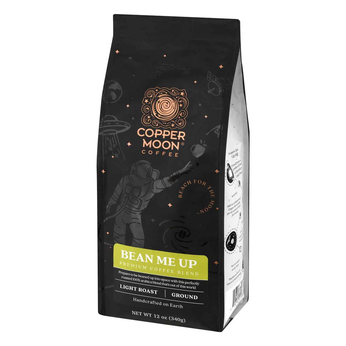 slide 5 of 11, Copper Moon Coffee Premium Ground Light Roast Bean Me Up Coffee Blend 12 oz, 12 oz