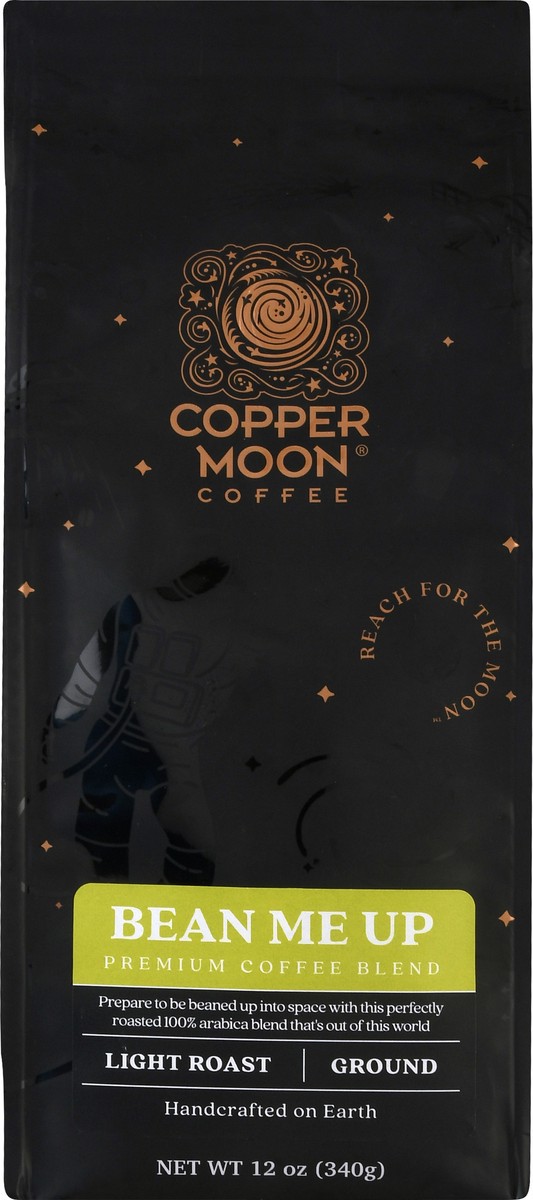 slide 7 of 11, Copper Moon Coffee Premium Ground Light Roast Bean Me Up Coffee Blend 12 oz, 12 oz
