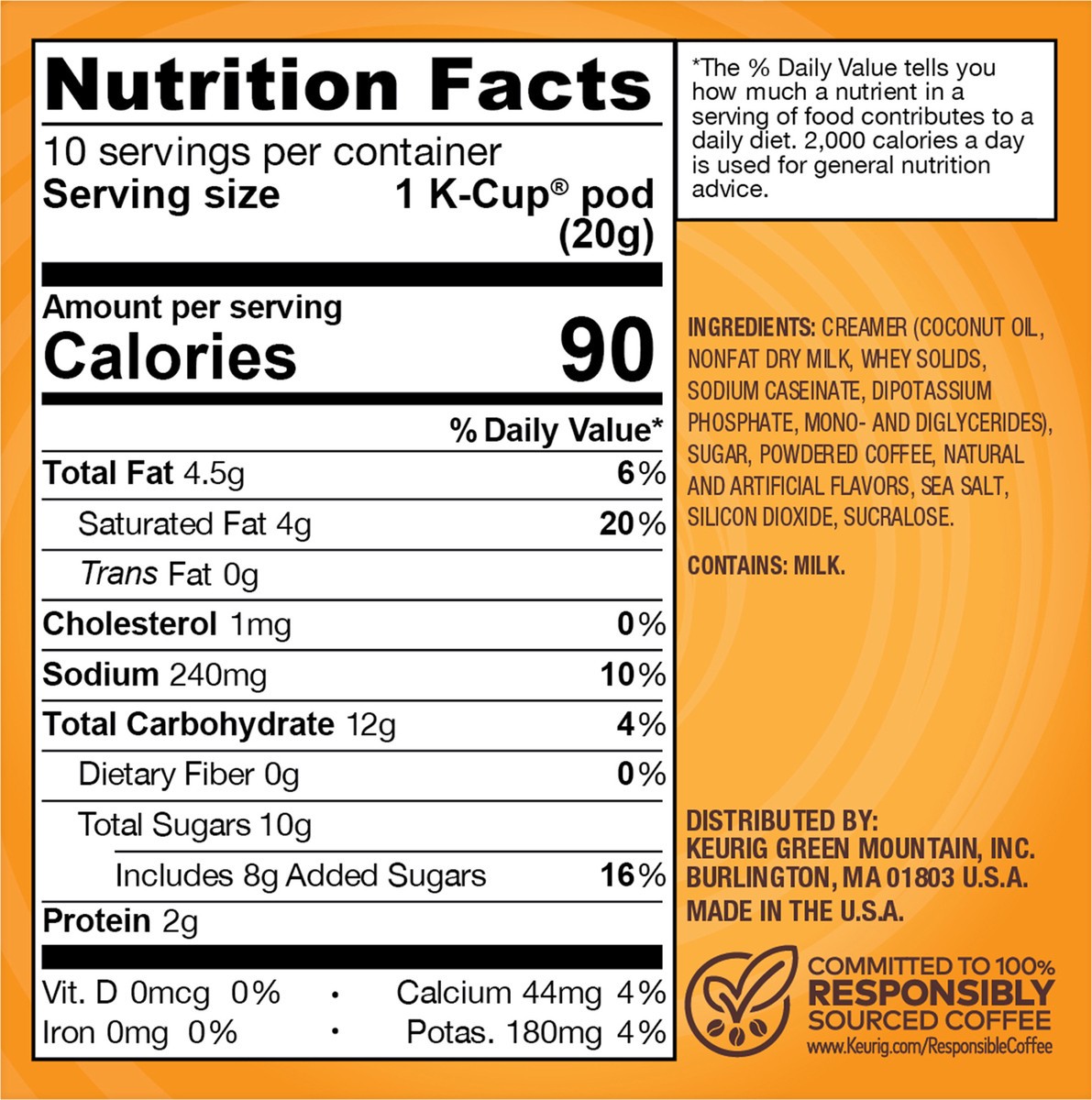 slide 10 of 13, The Original Donut Shop Pumpkin Caramel Cheesecake Latte- 10 ct, 10 ct