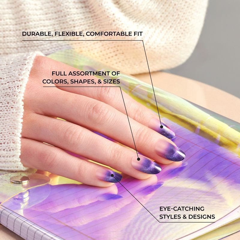 slide 9 of 11, KISS NAIL Ks Voguish Fantasy - Forever Young, 1 ct