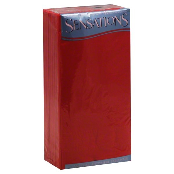 slide 1 of 1, Sensations Red Dinner Napkins, 40 ct