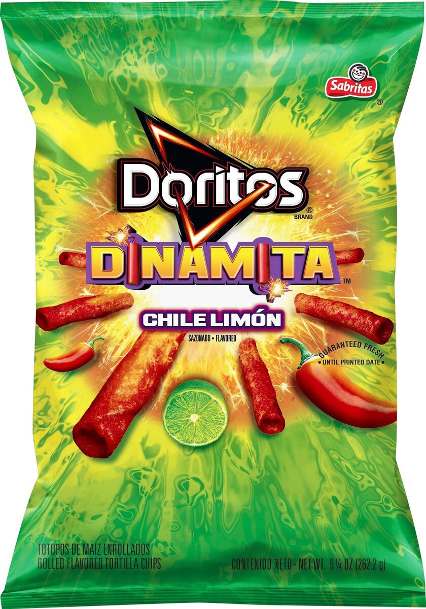 slide 9 of 10, Doritos Dinamita Rolled Flavored Tortilla Chips Chile Limon Flavored 9 1/4 Oz, 9.25 oz