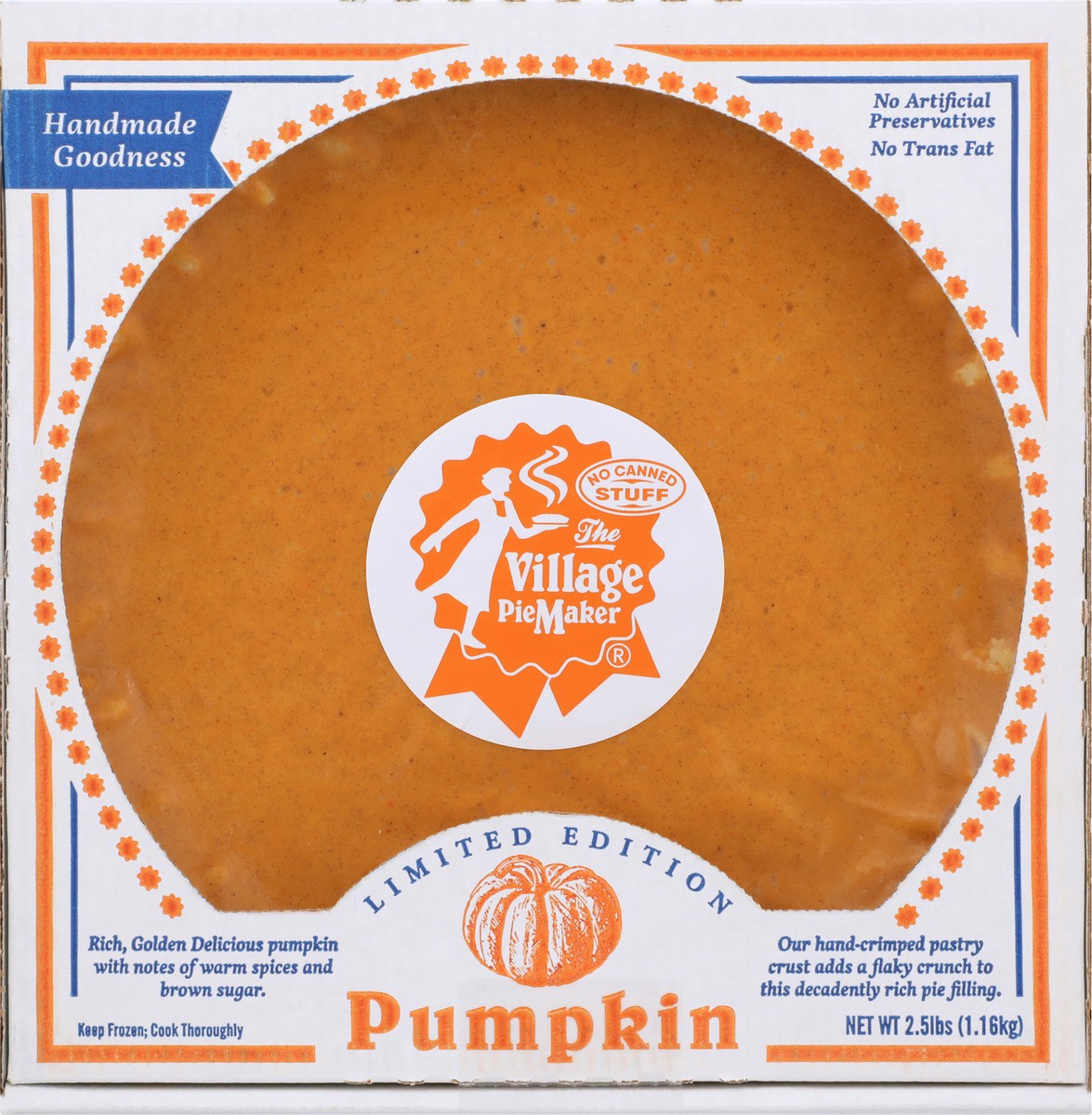 slide 10 of 12, The Village PieMaker Village Pumpkin Pie, 2.5 lb