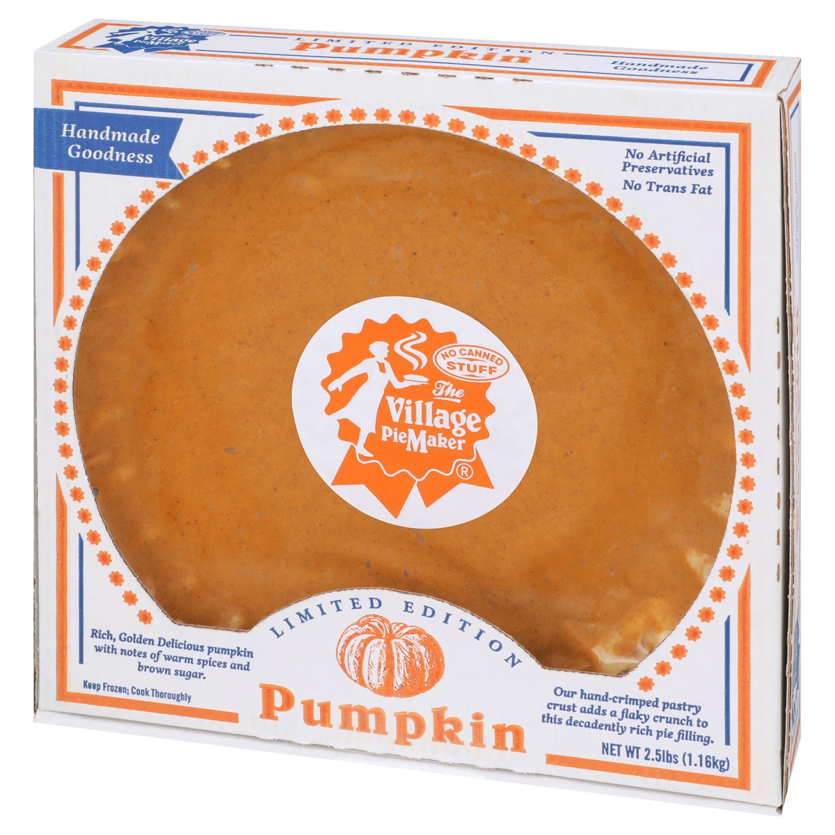 slide 7 of 12, The Village PieMaker Village Pumpkin Pie, 2.5 lb