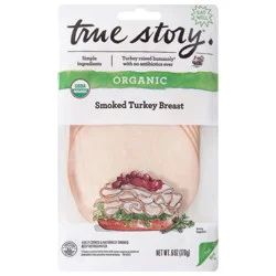 True Story Organic Smoked Turkey Breast 6 oz