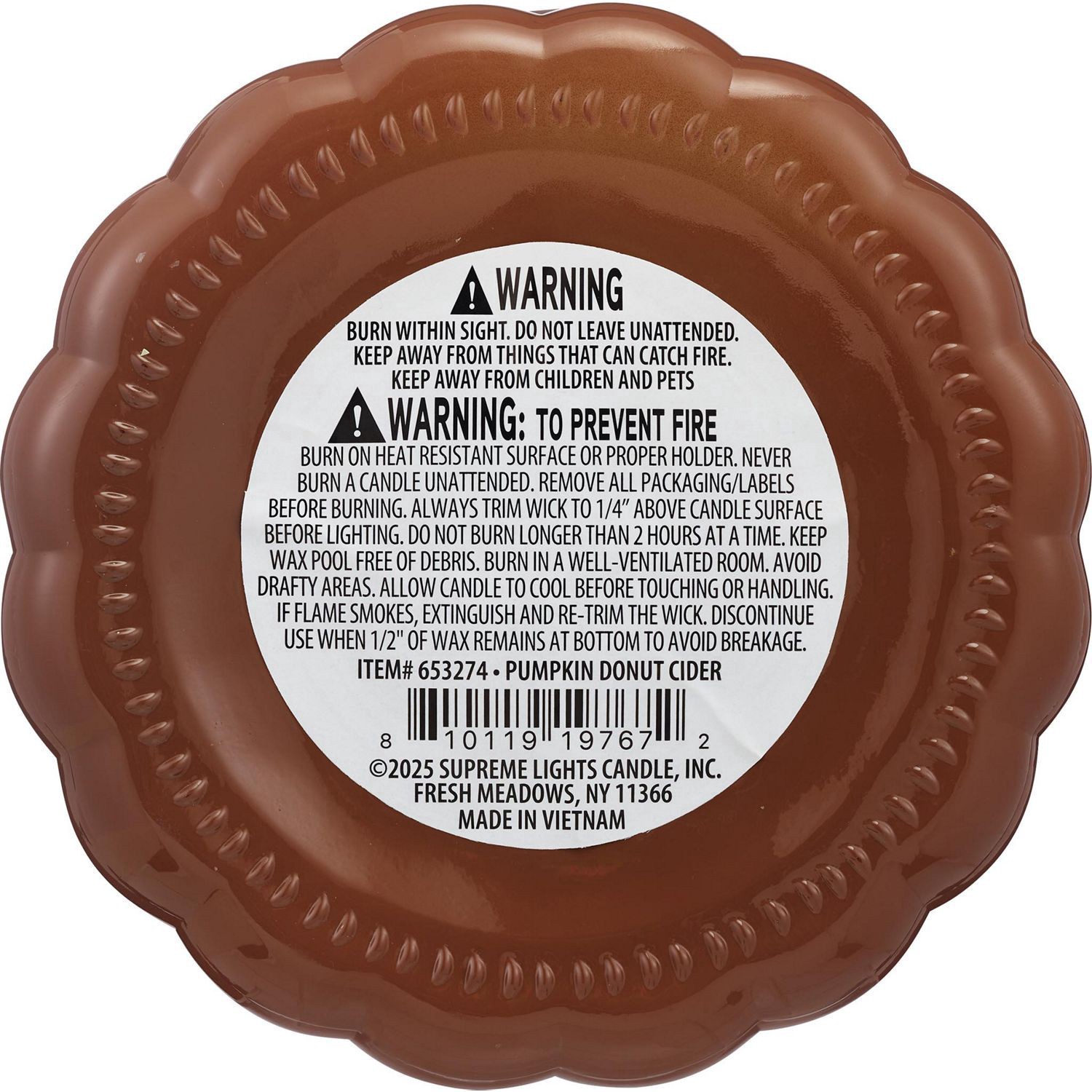 slide 2 of 4, NON BRAND 40oz Pumpkin Glass Candle - Fireside And Harvest, 14 oz