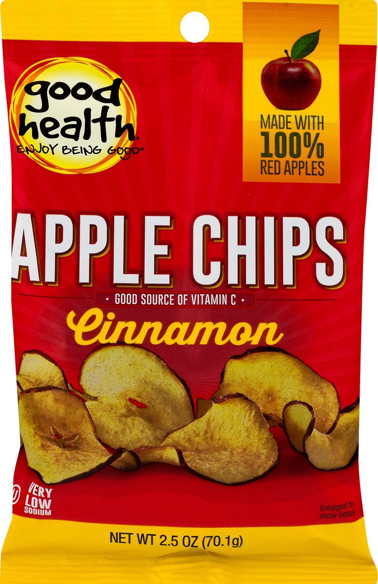 slide 3 of 9, Good Health Cinnamon Apple Chips 2.5 oz, 2.5 oz