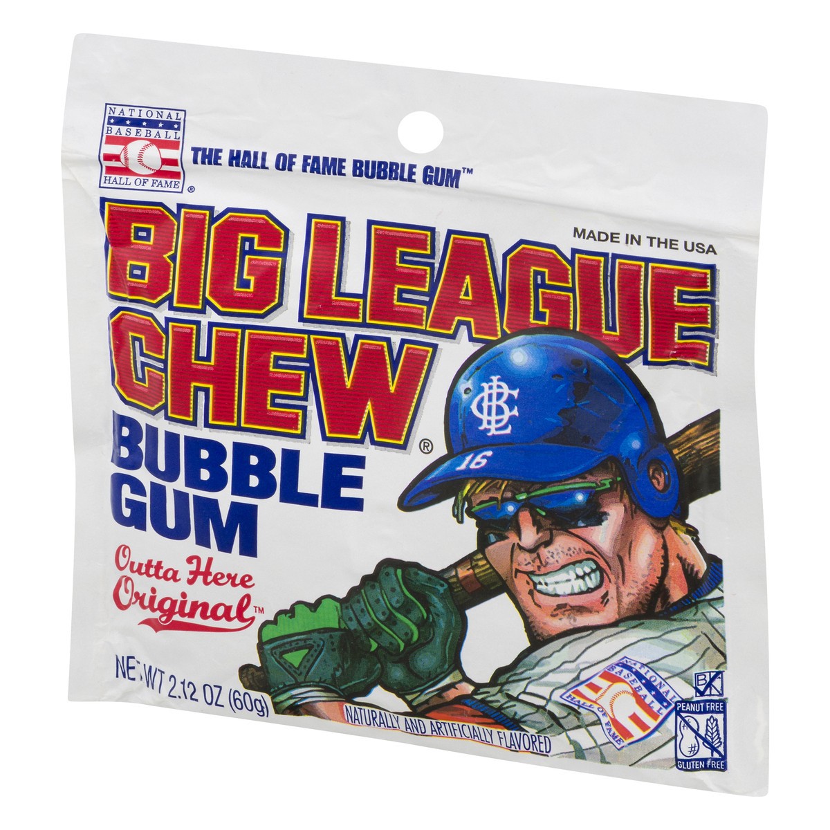 slide 8 of 8, Big League Chew Original Bubble Gum Pouch, 2.12 oz