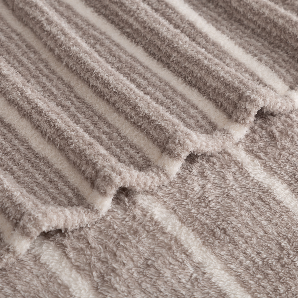 slide 3 of 4, BERKSHIRE BLANKET Berkshire Printed Retro Comfort Plush Throw Light Grey, 50 in x 70 in, 50 x 70 