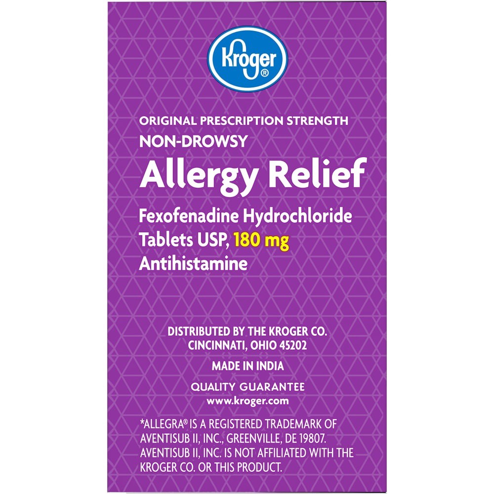 slide 1 of 3, Kroger Non-Drowsy Allergy Relief Tablets, 70 ct