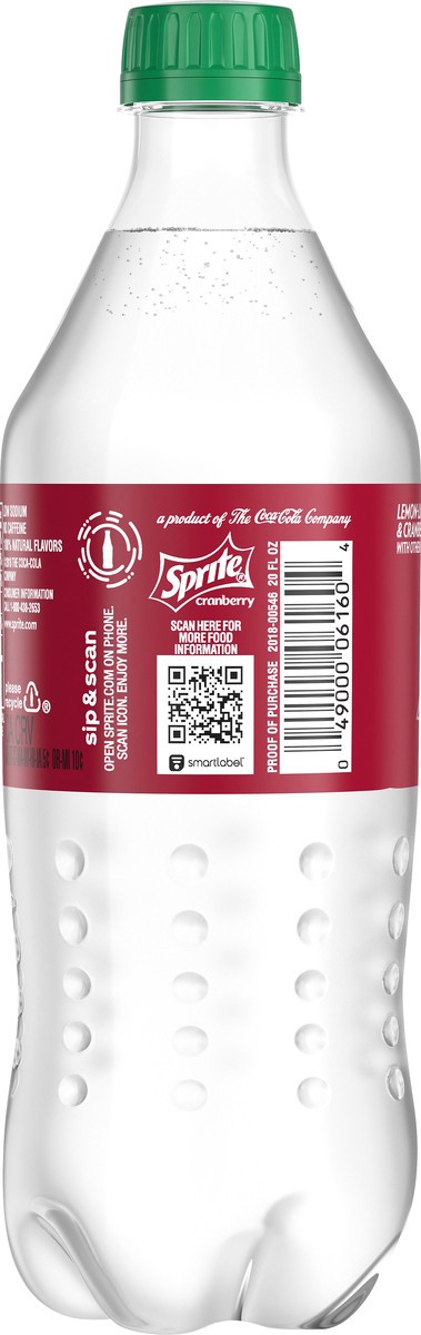 slide 2 of 5, Sprite Cranberry Soda - 20 oz, 20 oz