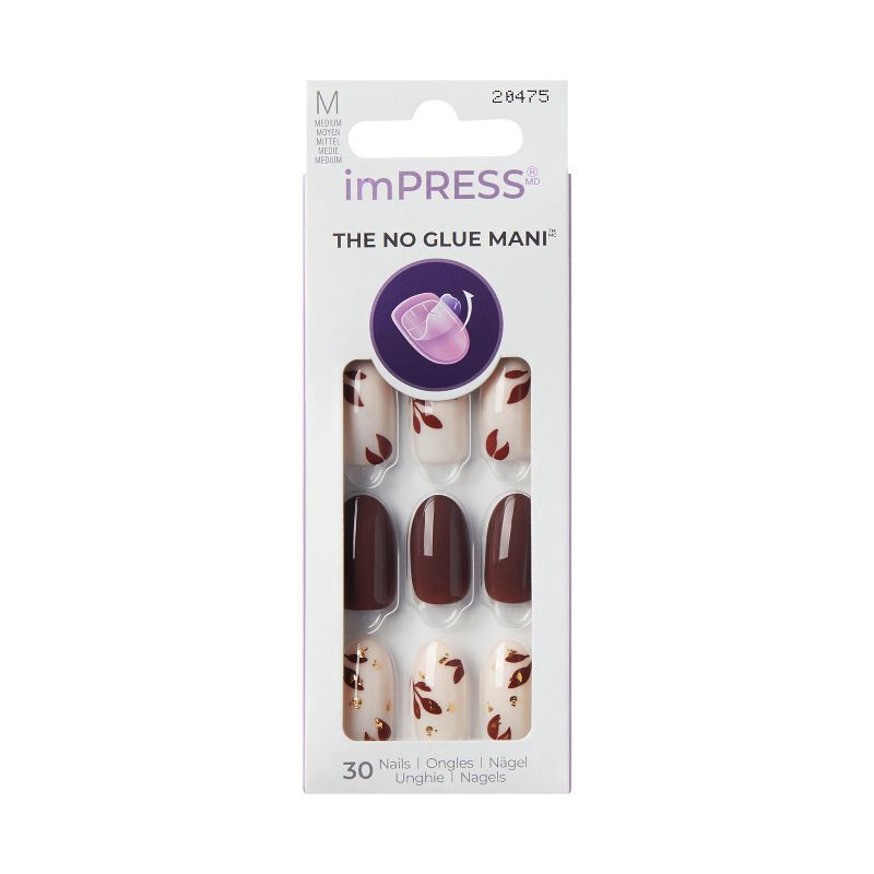 slide 1 of 9, KISS NAIL Ks Impress Nails, Look Now, 1 ct