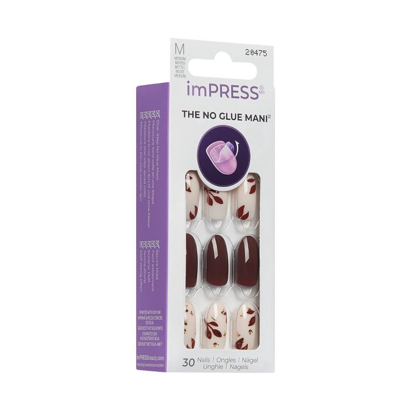 slide 4 of 9, KISS NAIL Ks Impress Nails, Look Now, 1 ct