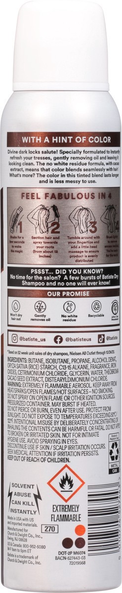 slide 6 of 9, Batiste Dry Shampoo for Dark Hair, 4.23 oz, 4.23 oz