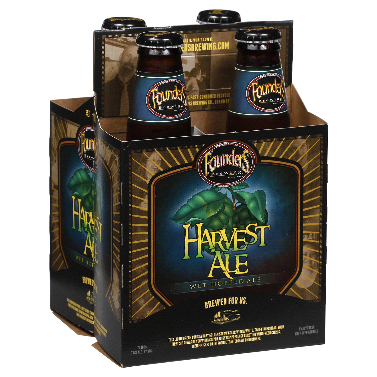 slide 4 of 5, Founders Brewing Co. Founders Harvest Ale 4 Pack Bottle, 4 ct; 12 oz