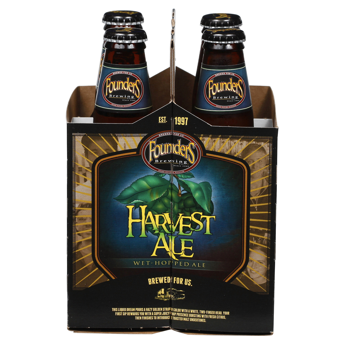 slide 5 of 5, Founders Brewing Co. Founders Harvest Ale 4 Pack Bottle, 4 ct; 12 oz