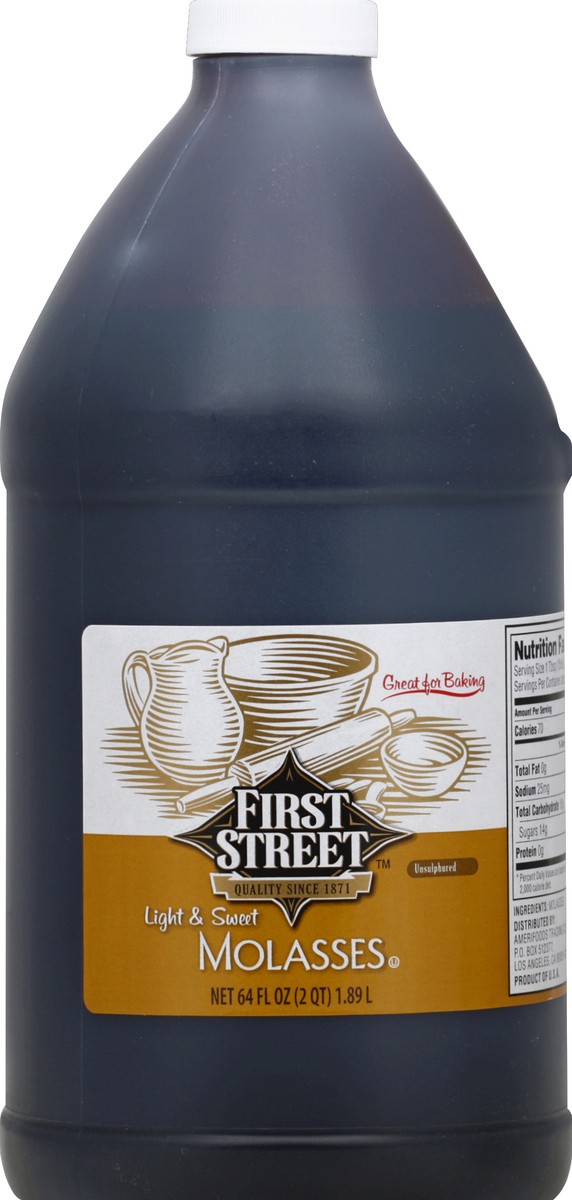 slide 4 of 6, First Street Light And Sweet Molasses, 64 oz