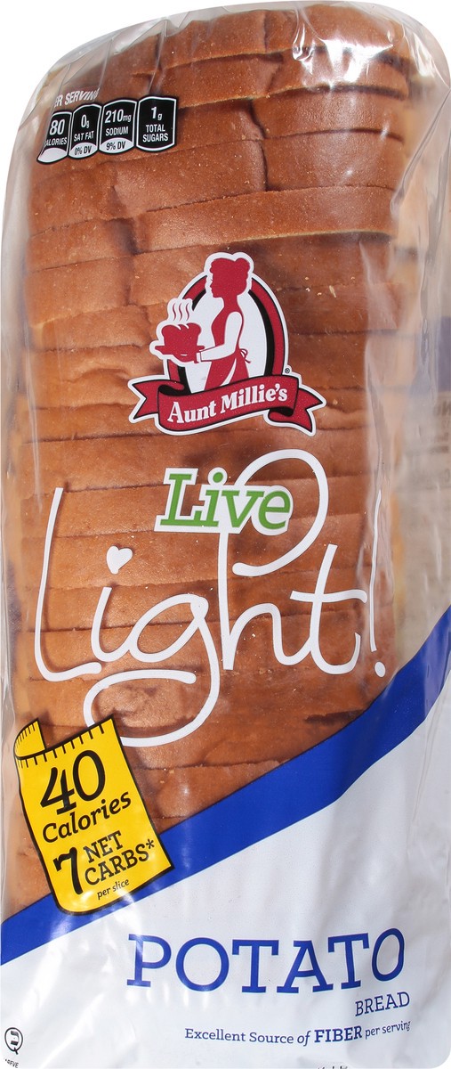 slide 4 of 9, Aunt Millie's Live Light! Potato Bread 20 oz, 20 oz