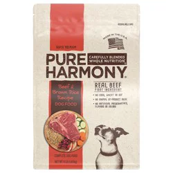 Pure Harmony Super Premium Beef & Brown Rice Recipe Dog Food 4 lb