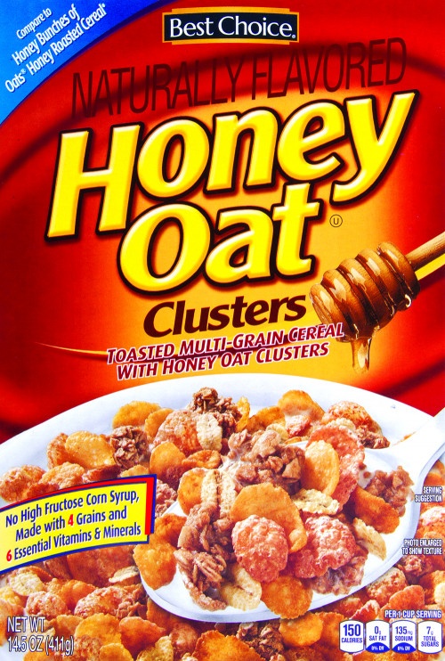 slide 1 of 1, Best Choice Honey Oat Clusters Cereal, 14.5 oz