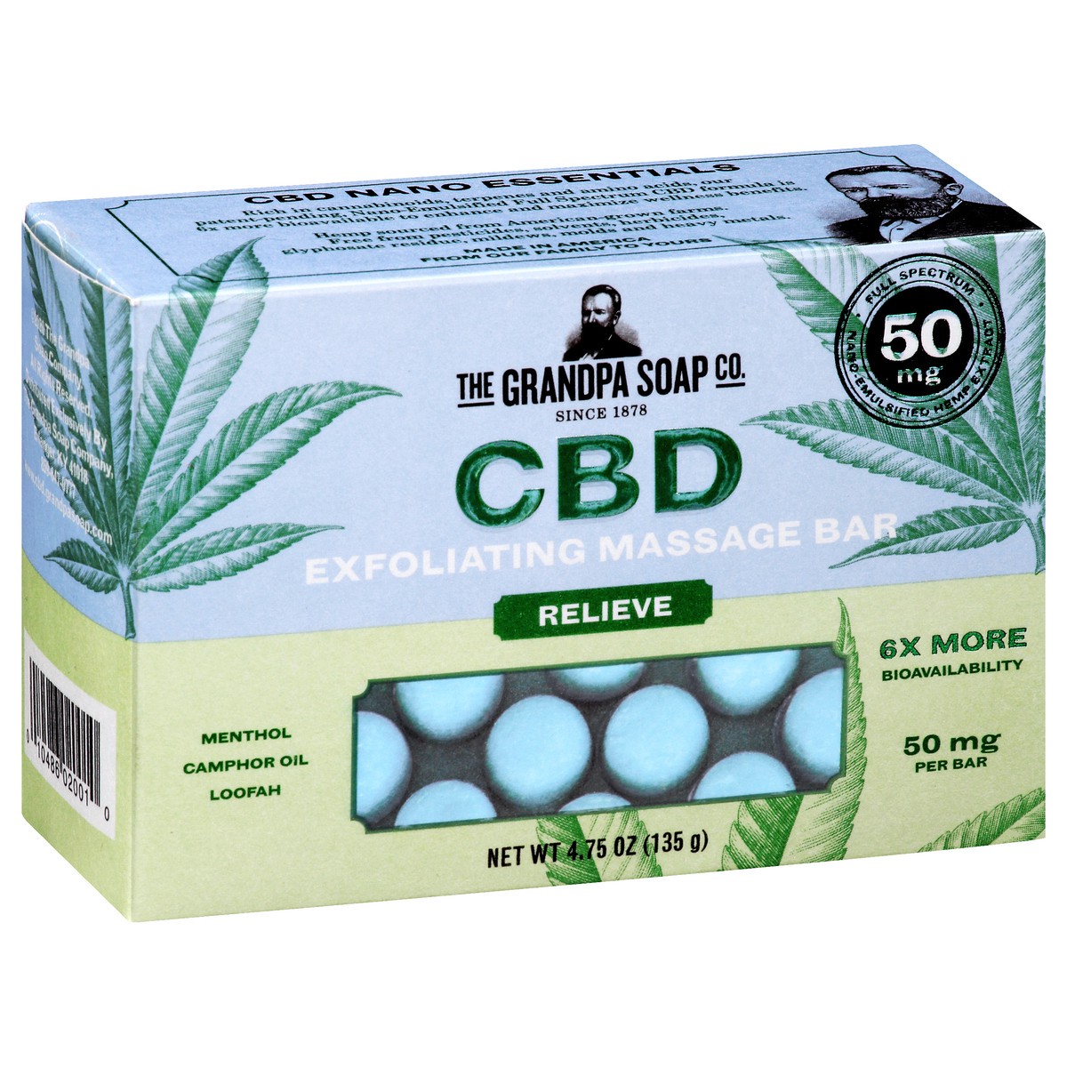 slide 11 of 12, The Grandpa Soap Co. Grandpa's Relieve Exfoliate Bar, 4.75 oz