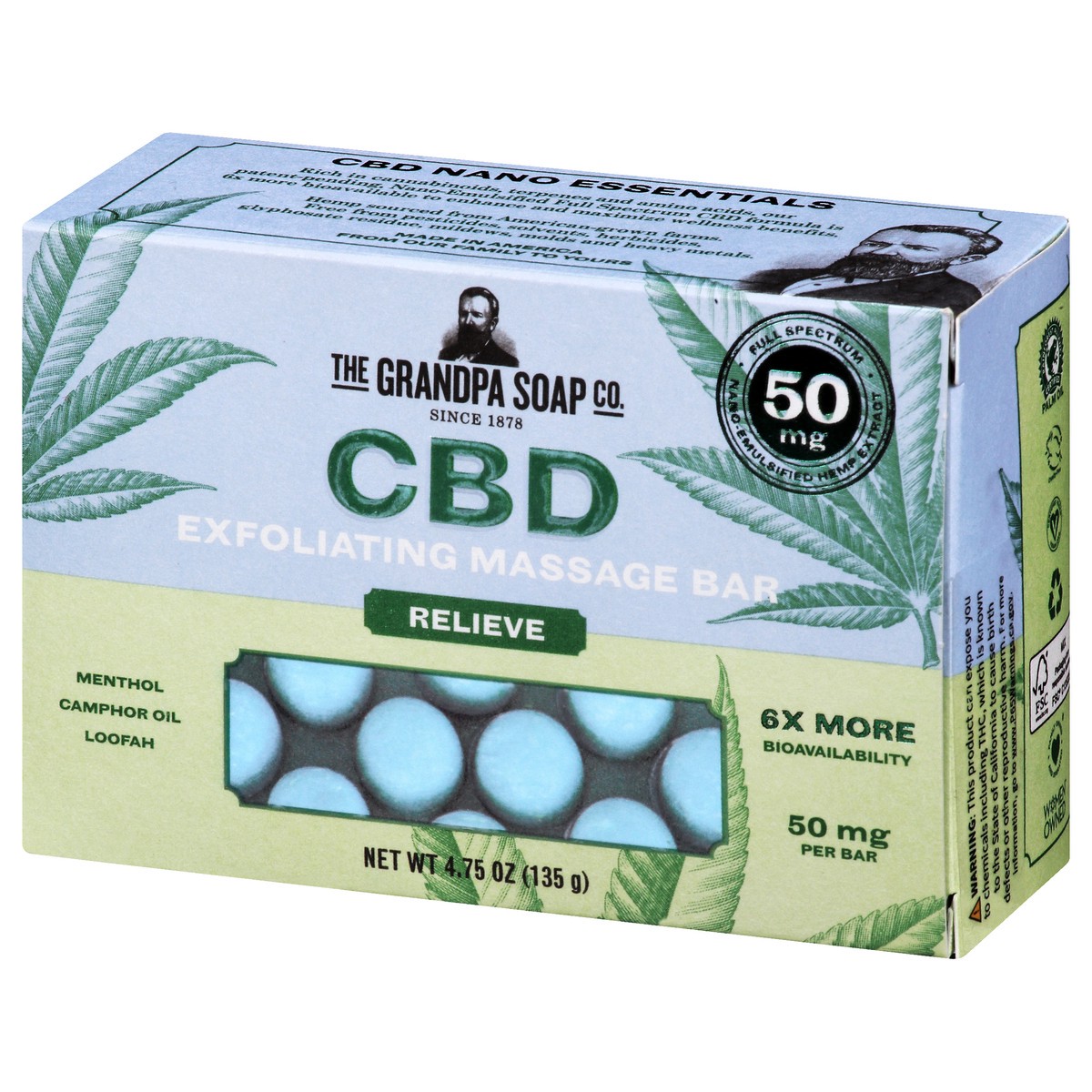 slide 8 of 12, The Grandpa Soap Co. Grandpa's Relieve Exfoliate Bar, 4.75 oz