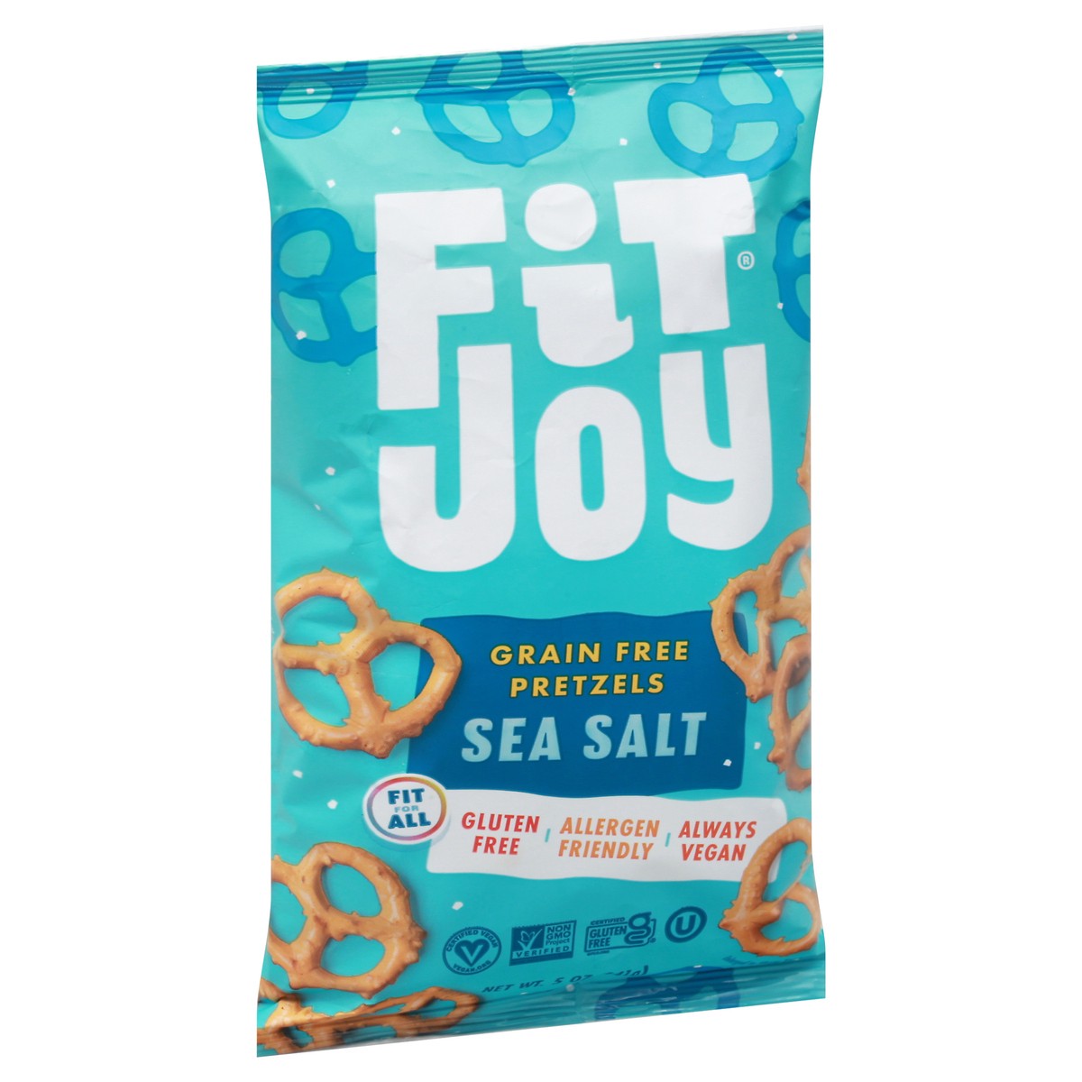 slide 4 of 9, FitJoy Fit Joy Pretzels, Grain Free, Sea Salt, 5 oz