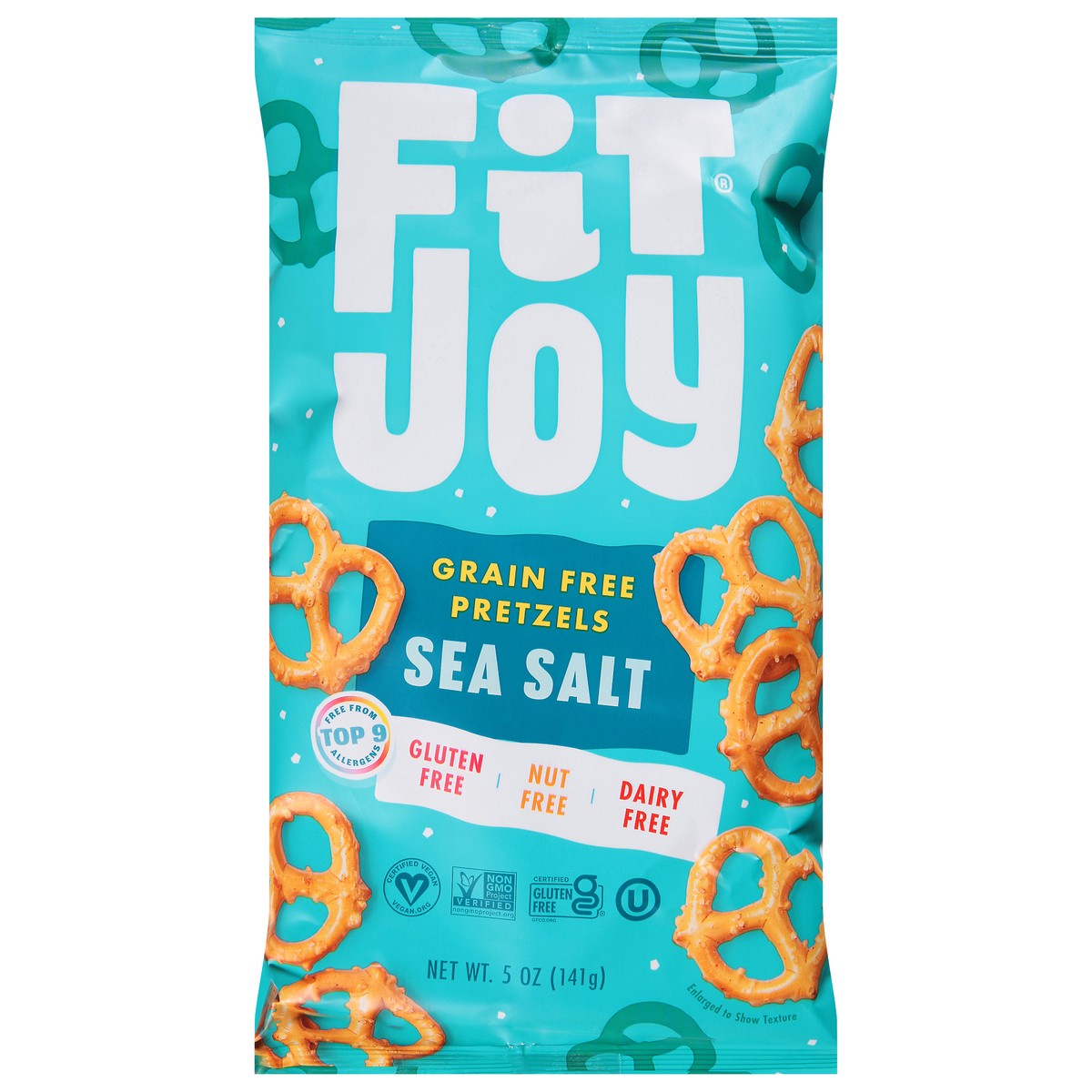 slide 1 of 9, FitJoy Fit Joy Pretzels, Grain Free, Sea Salt, 5 oz