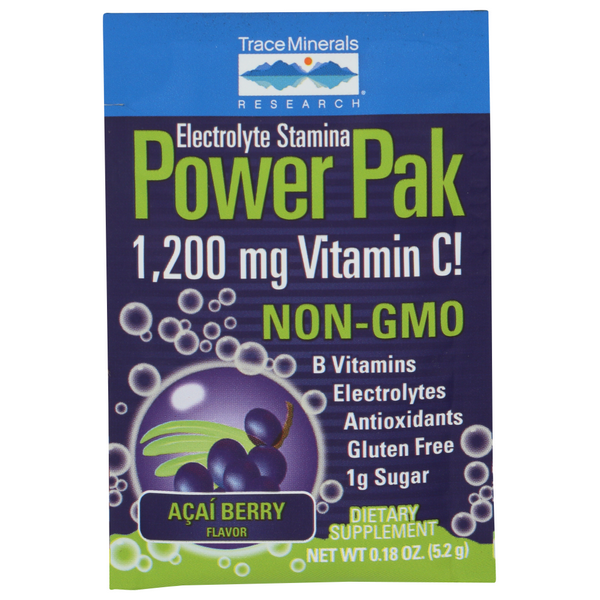 slide 1 of 1, Trace Minerals Research Electrolyte Stamina Power Pack Non-Gmo Acai Berry, 1 ct