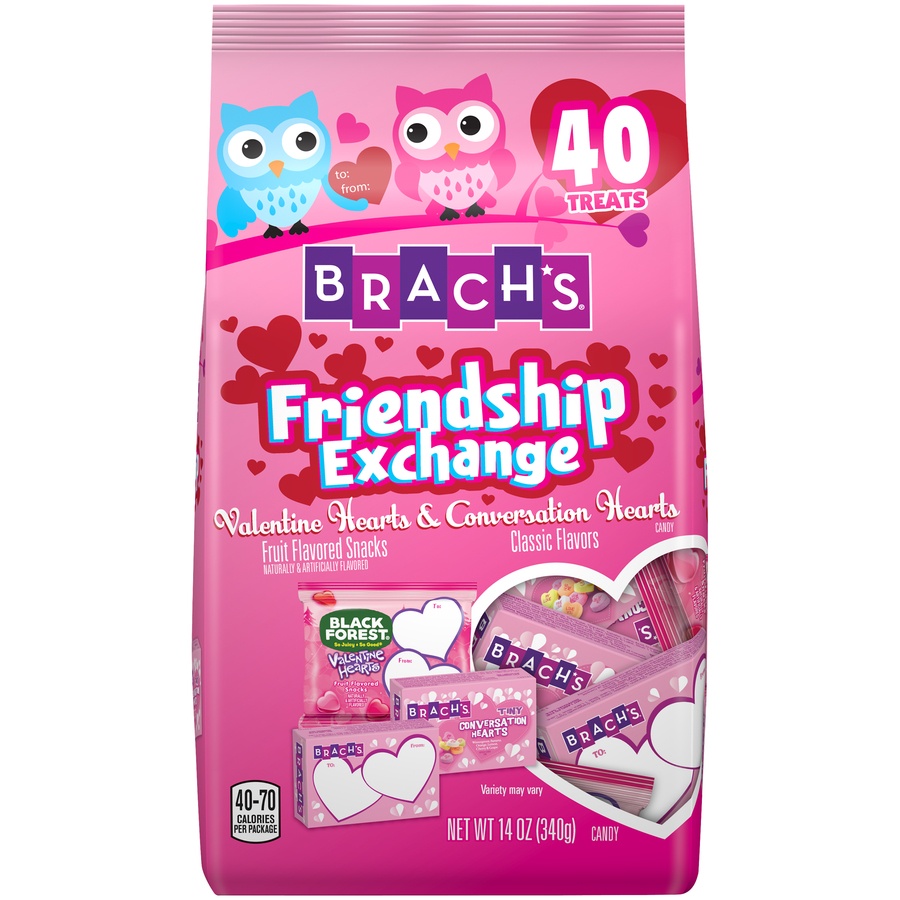 slide 1 of 2, Brach's Valentine's Friendship Exchange, 40 ct; 14 oz