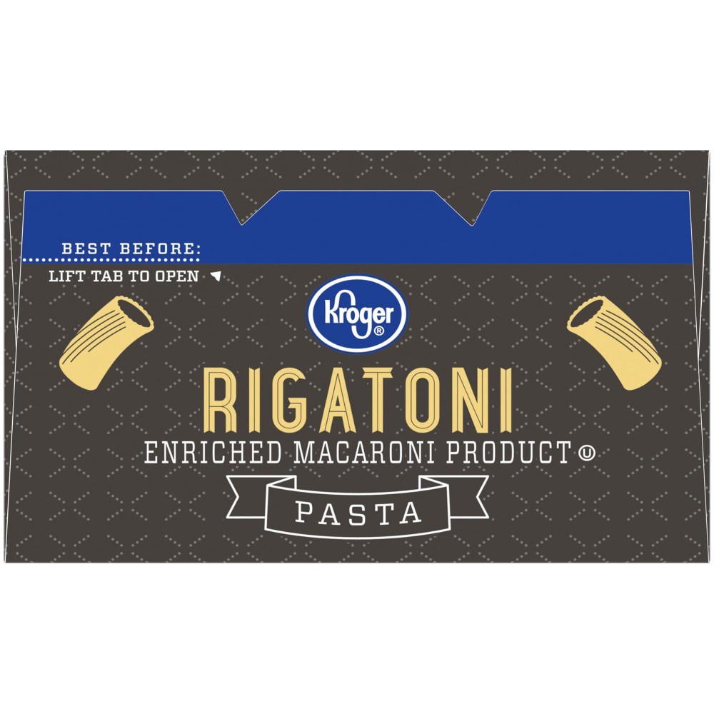 slide 6 of 6, Kroger Enriched Rigatoni Pasta, 16 oz