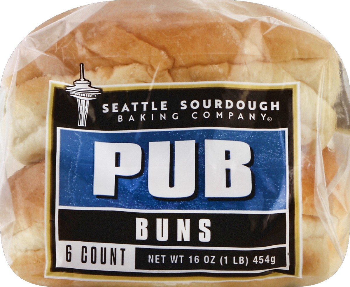 slide 4 of 5, Seattle Sourdough Baking Co. Seattle sourdough Pub Buns, 6 ct; 16 oz