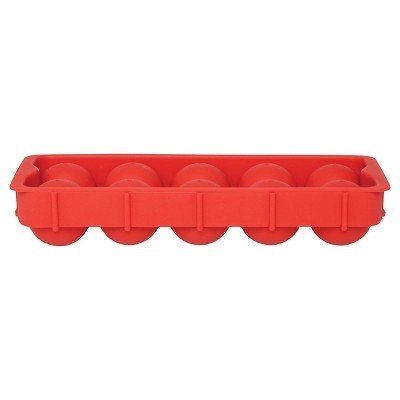 slide 1 of 4, Harold Import Co.10 Cube Cannonball Ice Tray Red, 1 ct
