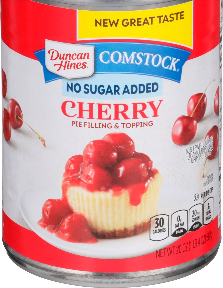 slide 2 of 4, Comstock No Sugar Added Cherry Pie Filling and Topping, 20 oz., 20 oz