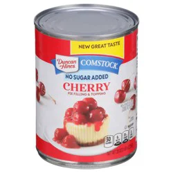 Comstock No Sugar Added Cherry Pie Filling and Topping, 20 oz.
