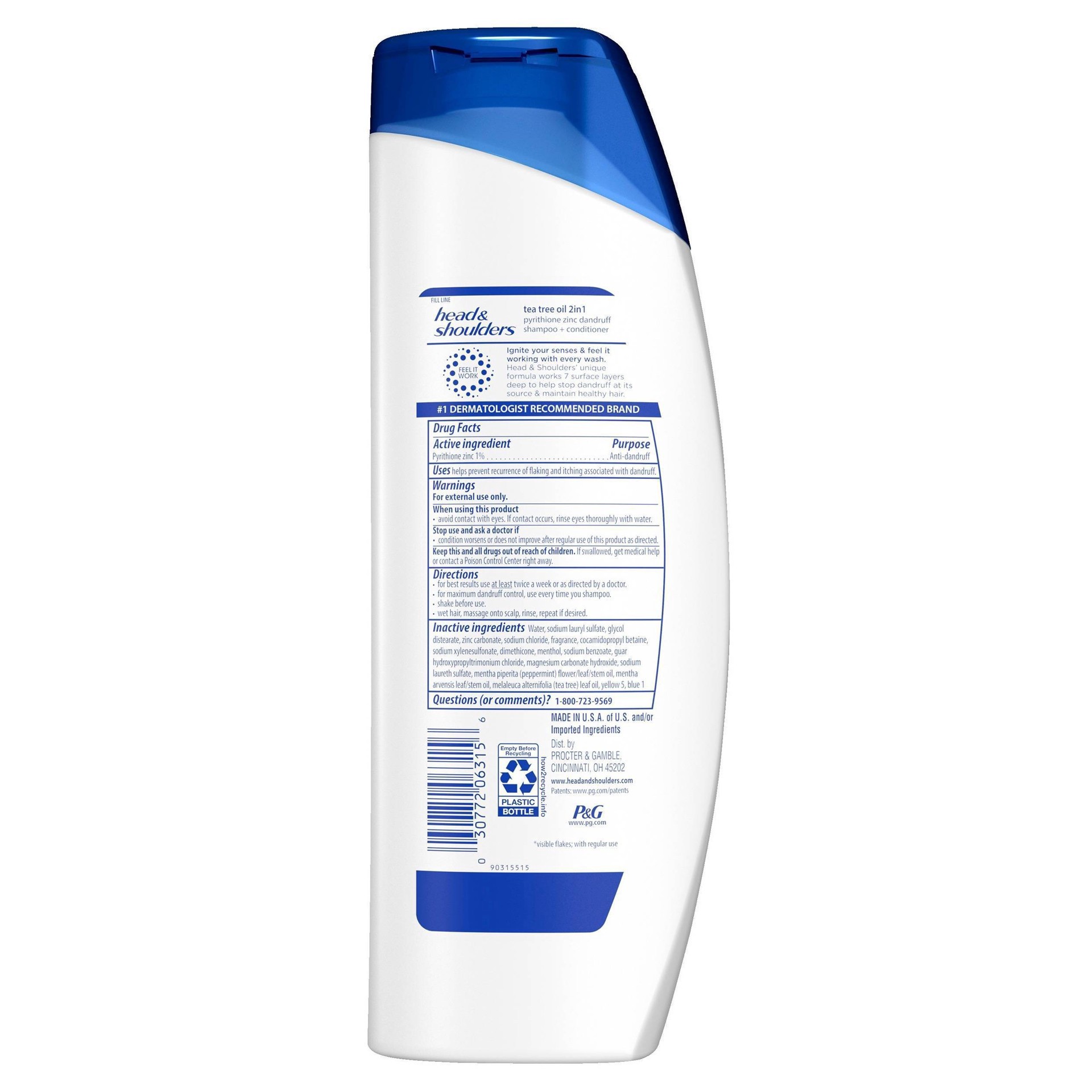 slide 6 of 13, Head & Shoulders Dandruff Treatment/Dandruff Shampoo and Conditioner with Tea Tree Oil, 13.5 fl oz, 13.5 oz