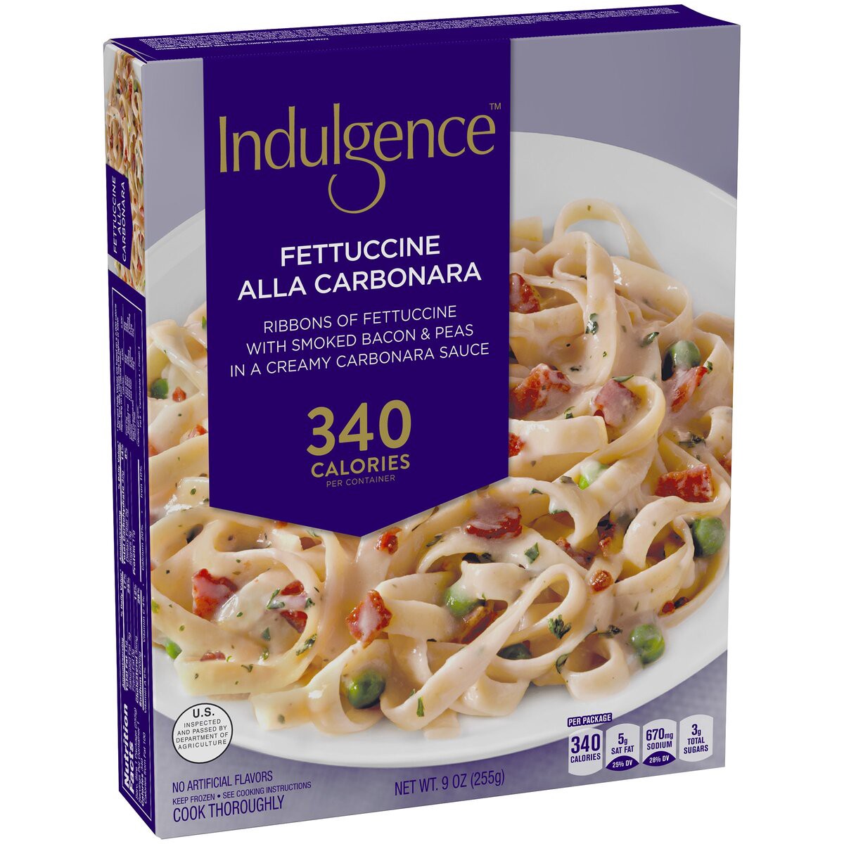 slide 2 of 8, Indulgence Fettuccine Alla Carbonara, 9 oz