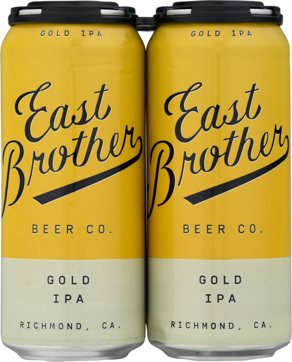 slide 3 of 12, East Brother Gold IPA Beer 4 - 1 pt Cans, 4 ct