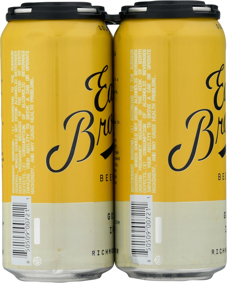 slide 6 of 12, East Brother Gold IPA Beer 4 - 1 pt Cans, 4 ct