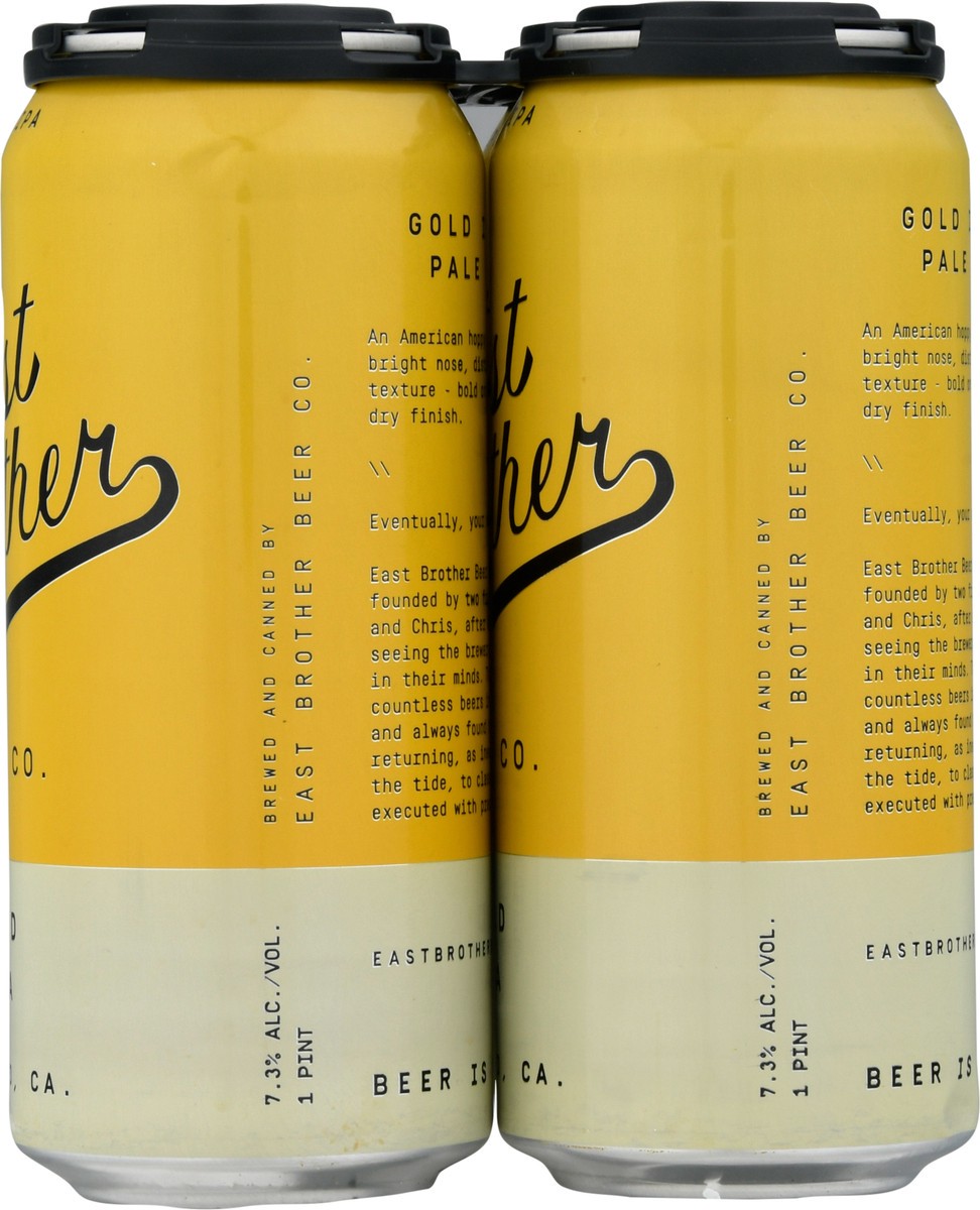 slide 4 of 12, East Brother Gold IPA Beer 4 - 1 pt Cans, 4 ct